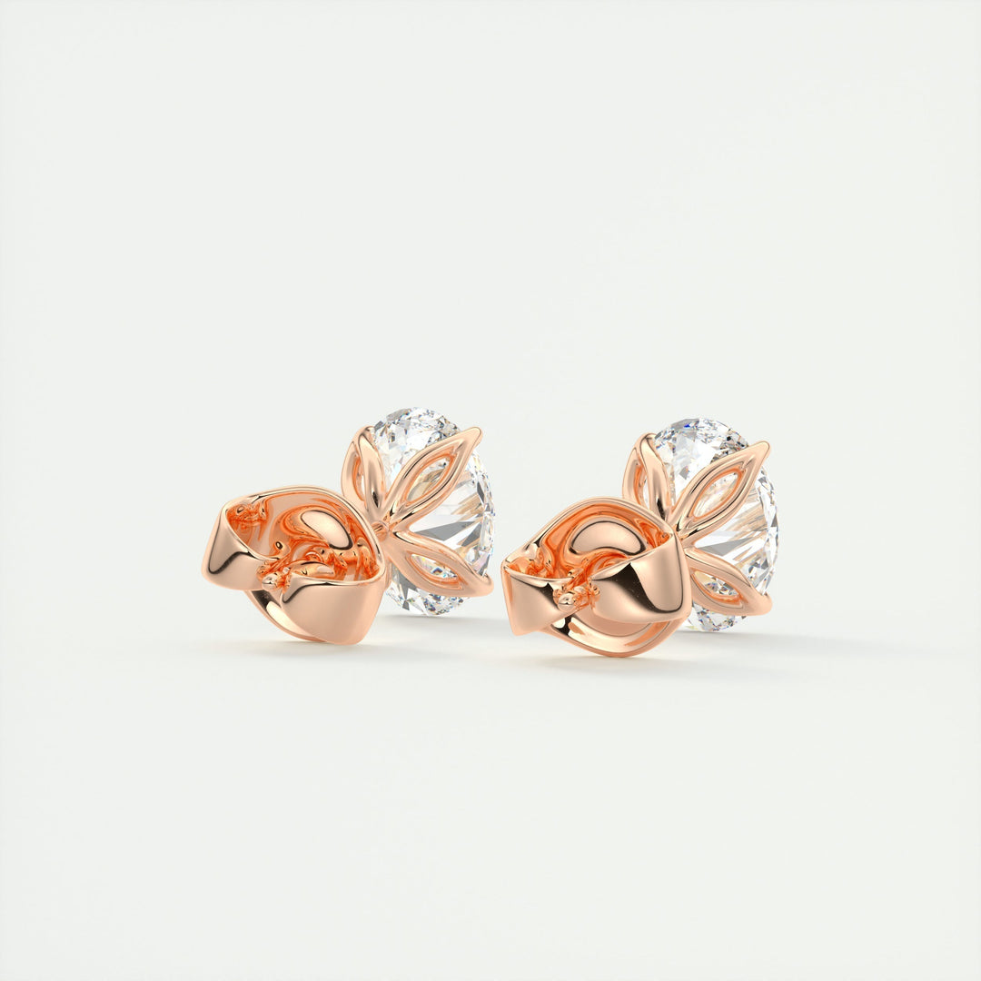 1.0 CT Oval Solitaire G/VS Lab Grown Diamond Earrings