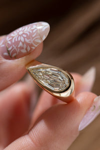Step Cut Marquise Diamond Lab Grown Engagement Rings