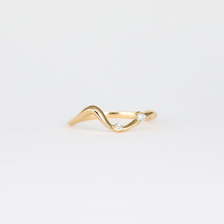 0.07 TCW Round Lab Grown Diamond Unique Wedding Band