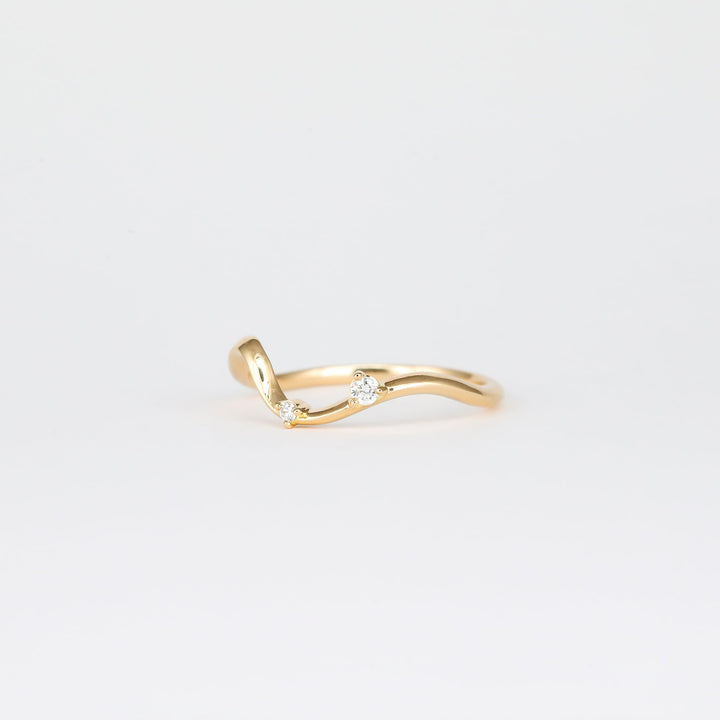 0.07 TCW Round Lab Grown Diamond Unique Wedding Band