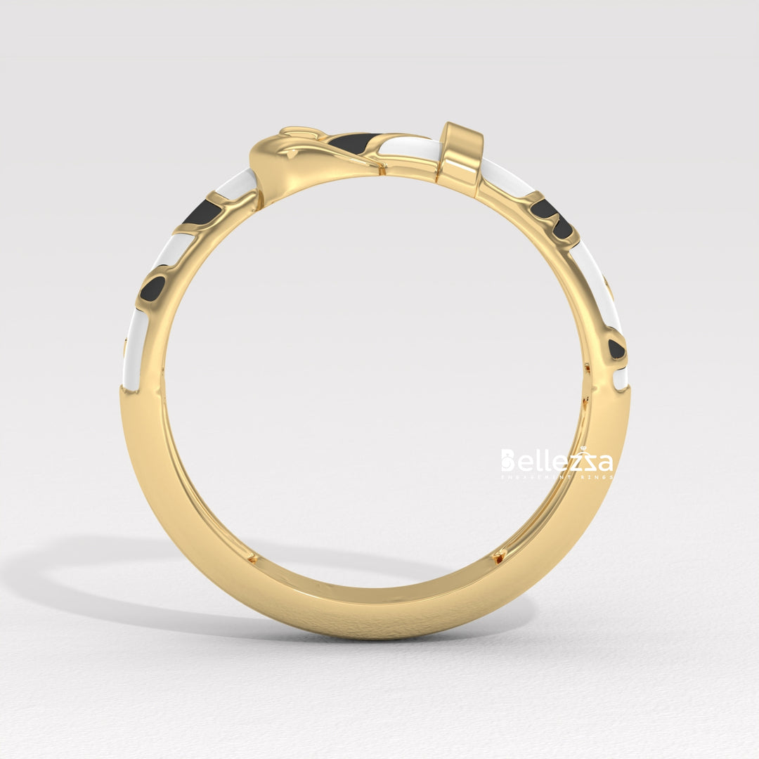 Plain Belt Design Unique Men's Ring For Him