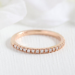 Pear Cut Halo Pave Ring With Diamond Wedding Band