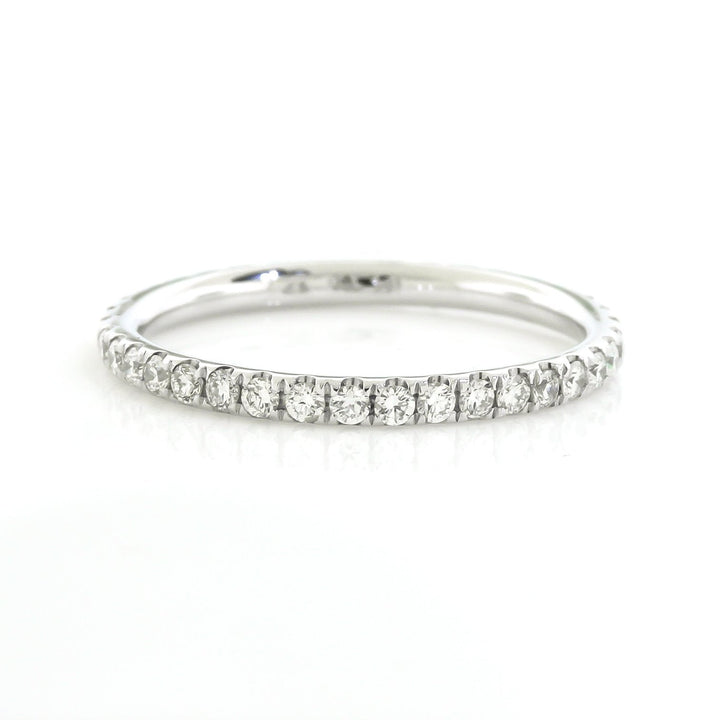 0.53ct Round Cut Moissanite Full Eternity Diamond Wedding Band