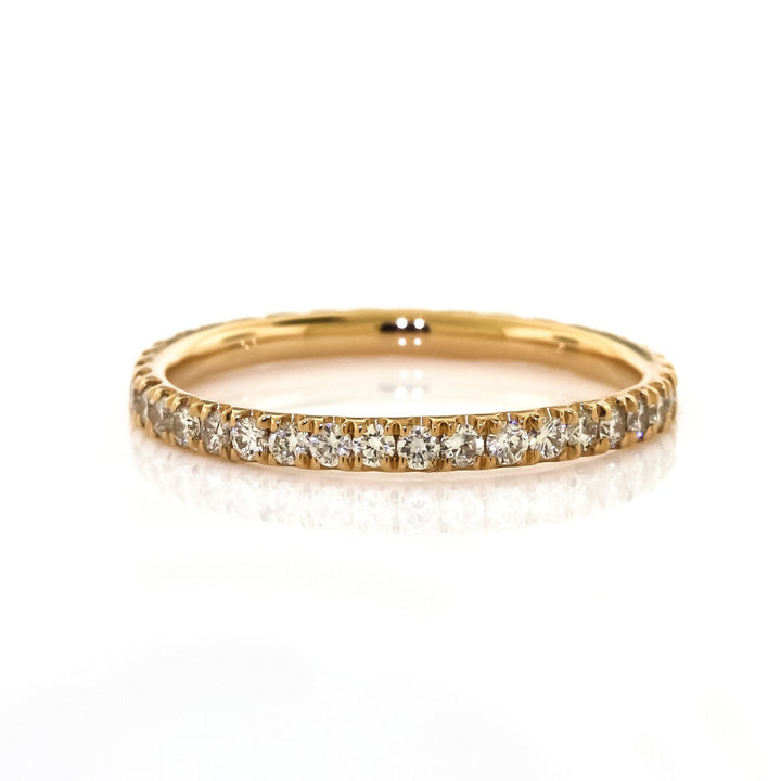 0.53ct Round Cut Moissanite Full Eternity Diamond Wedding Band