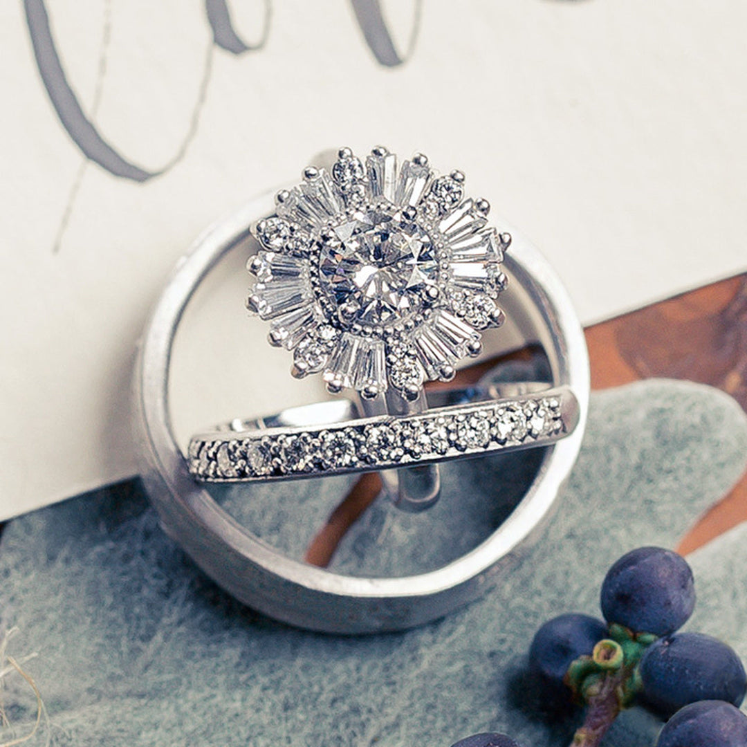 Round Brilliant Cut Full Eternity Wedding Band