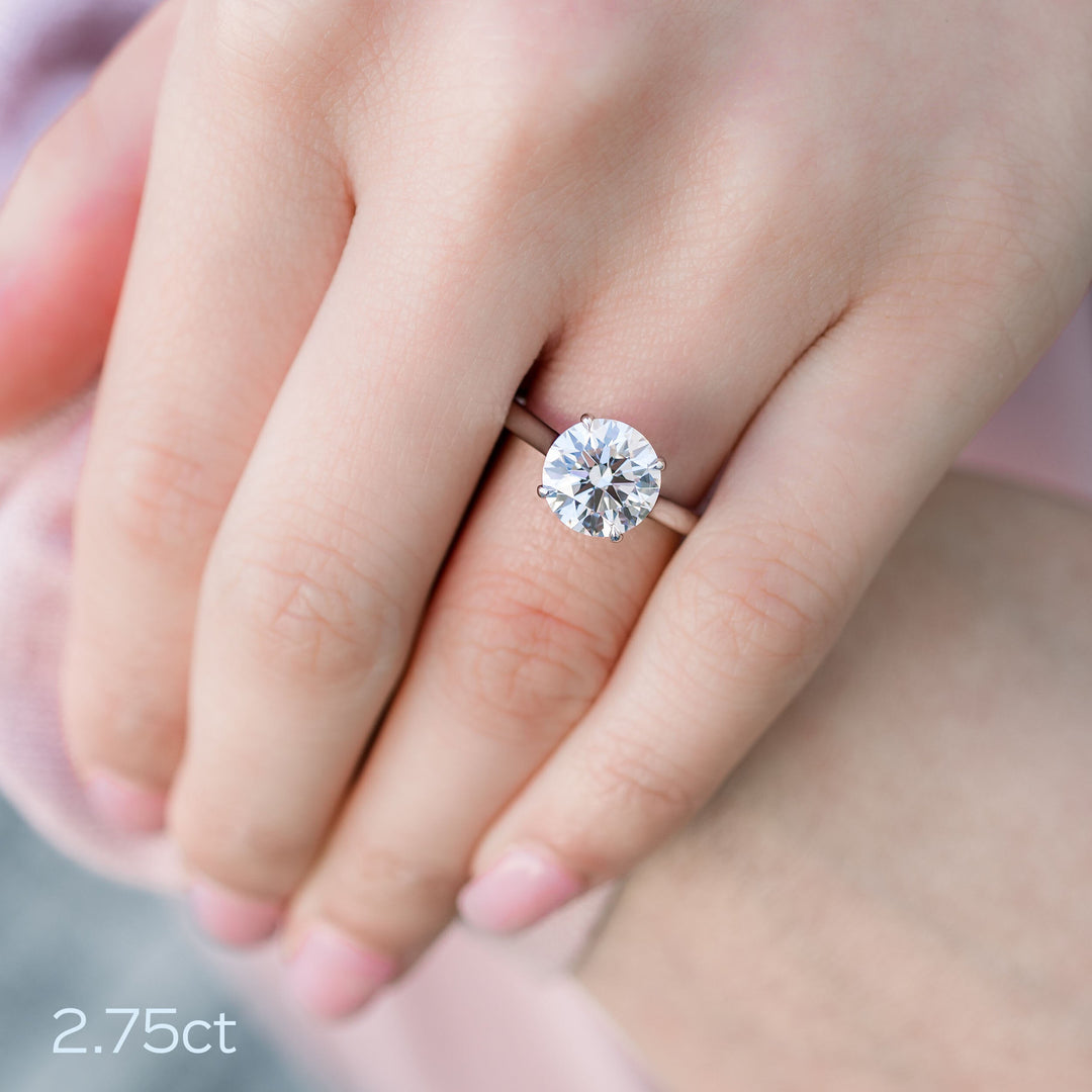 2.75ct Round Brilliant Cut Diamond 14K Gold Engagement Ring