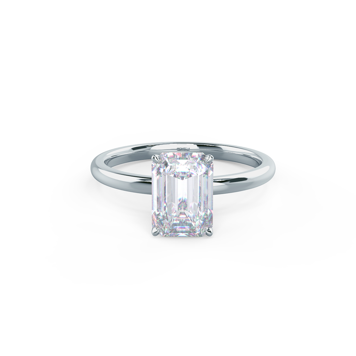 2.75ct Emerald Cut Diamond 14K Gold Engagement Ring