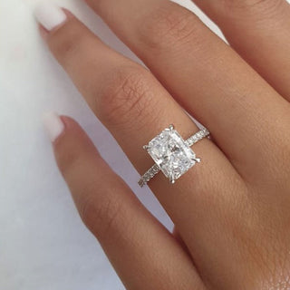 2.0ct Radiant Cut Diamond 14K White Gold Engagement Ring