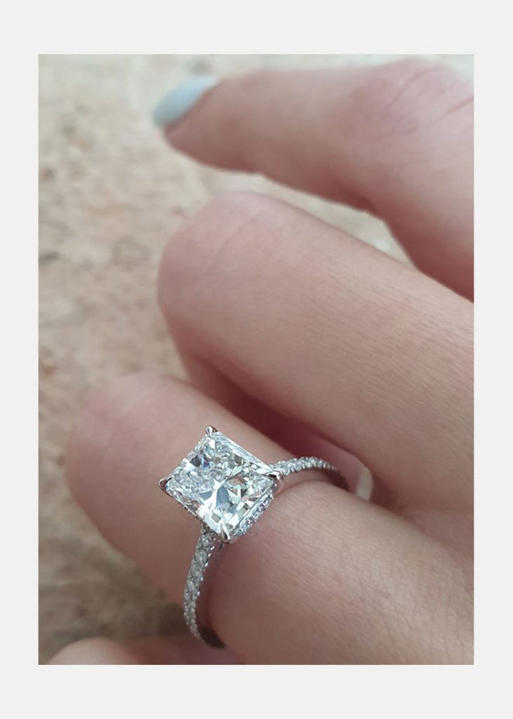 1.50ct Radiant Cut Diamond 14K Gold Engagement Ring