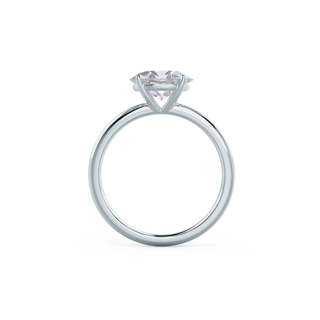 2.0ct Oval Cut East-West Moissanite Diamond Engagement Ring