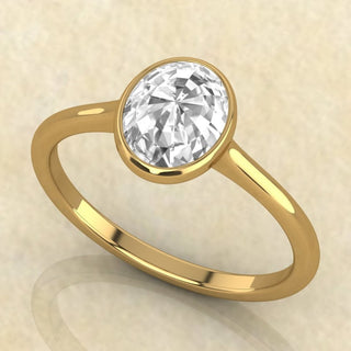 Round Brilliant Diamond Moissanite Engagement Ring