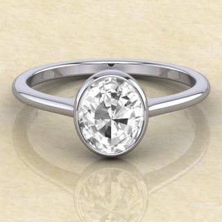 Round Brilliant Diamond Moissanite Engagement Ring