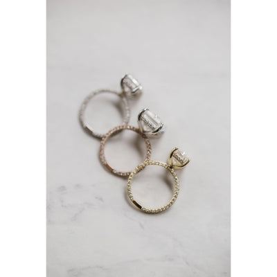 3.0CT Elongated Radiant Cut Hidden Halo Moissanite Diamond Engagement Ring For Women