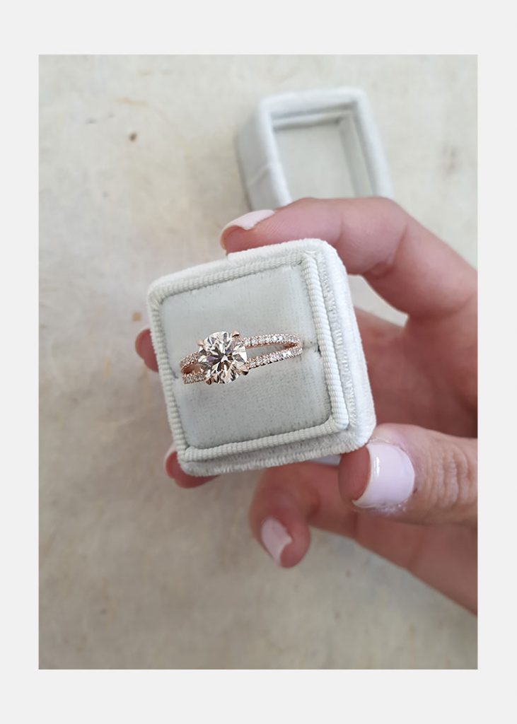 1.90ct Round Brilliant Cut Split Shank Engagement Ring