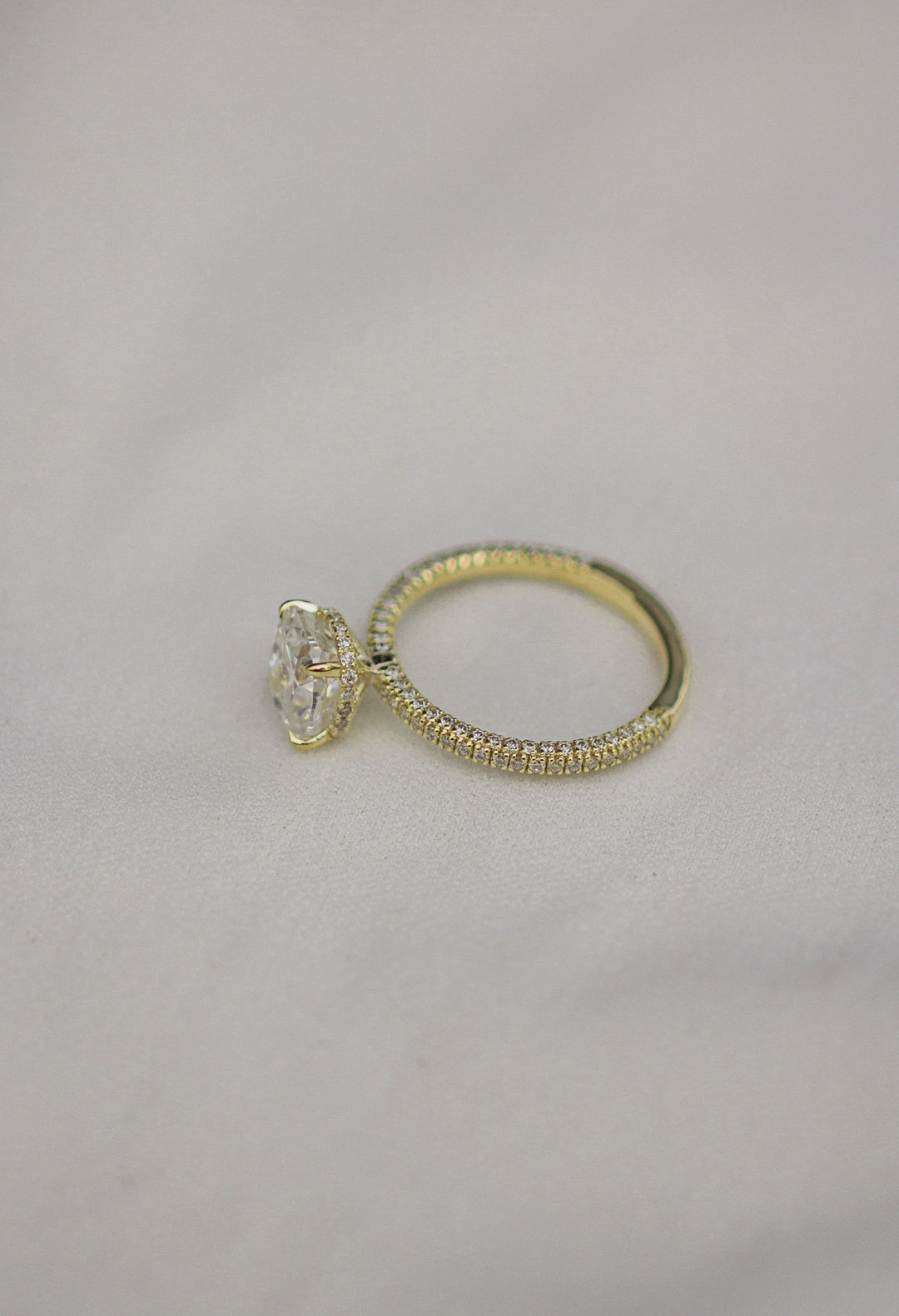 2.70CT Oval Cut Moissanite Solitaire Engagement Ring