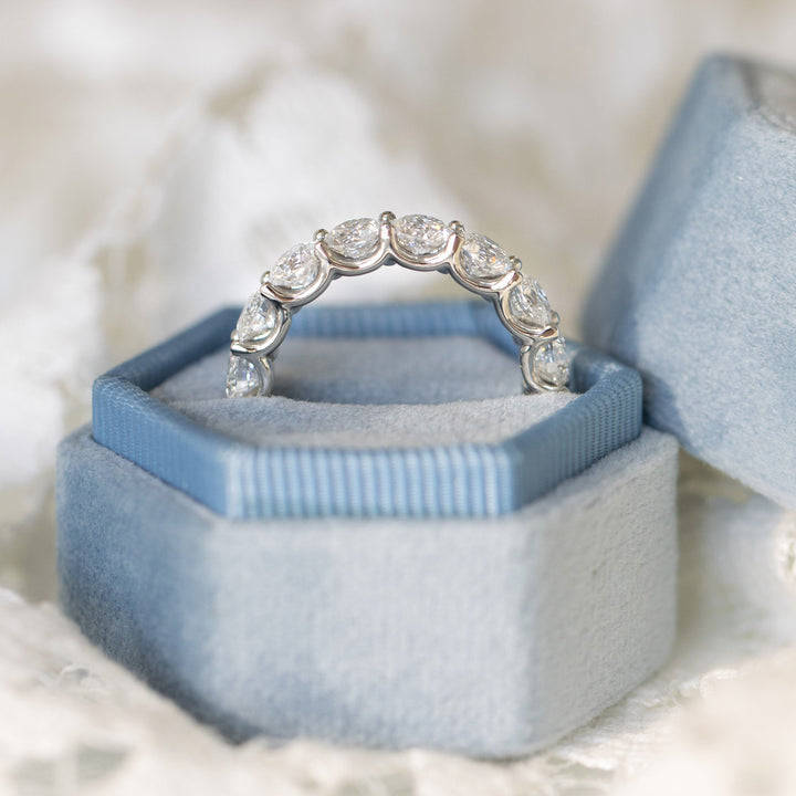 2.7mm Round Brilliant Cut Full Eternity Diamond Wedding Band