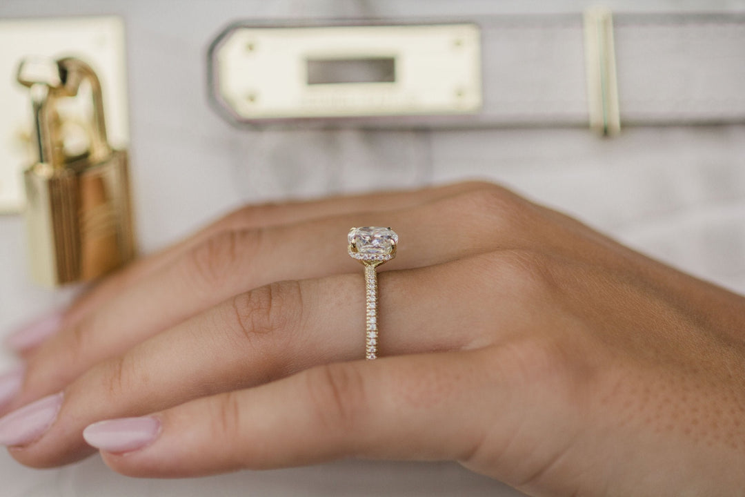 2.70CT Oval Cut Moissanite Solitaire Engagement Ring