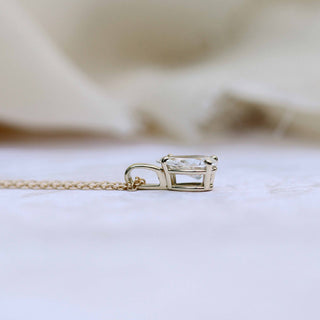 Pear Cut Solitaire Moissanite Diamond Layering Necklace