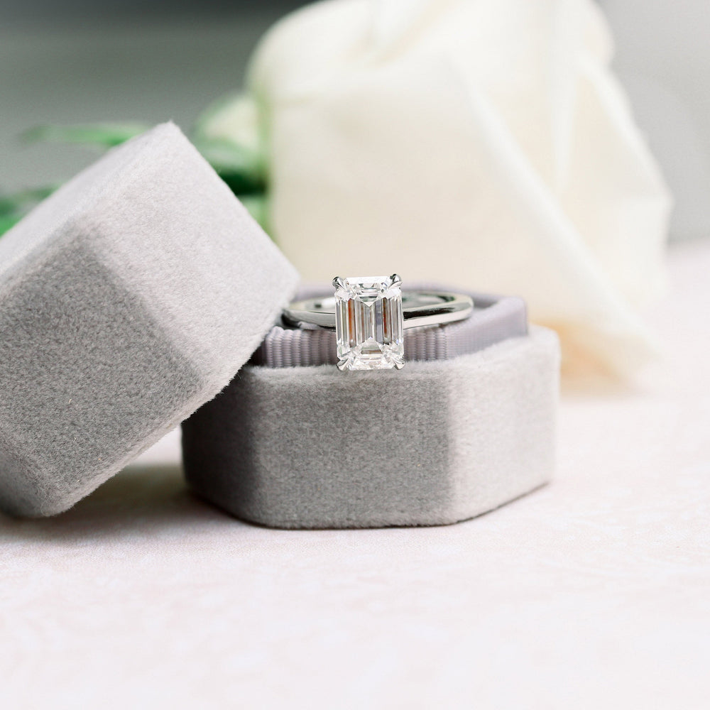 1.75ct Emerald Cut Diamond 14K Gold Engagement Ring