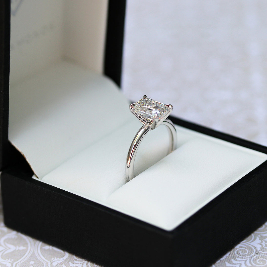 2.75ct Emerald Cut Diamond 14K Gold Engagement Ring