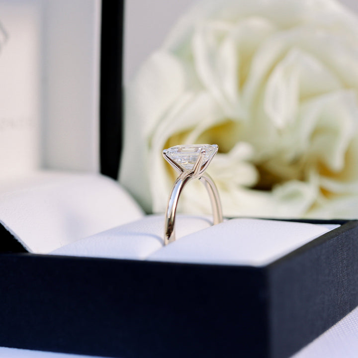 2.75ct Emerald Cut Diamond 14K Gold Engagement Ring