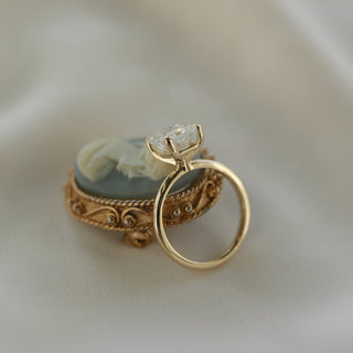 1.70ct Emerald Cut Moissanite Solitaire Diamond Engagement Ring