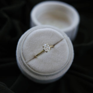 1.2CT Round Cut Solitaire Moissanite Diamond Engagement Ring