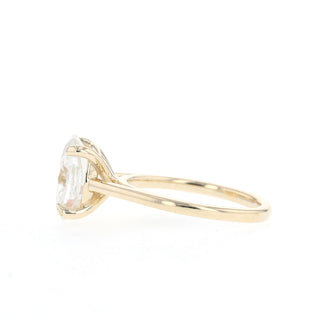 1.2CT Round Cut Solitaire Moissanite Diamond Engagement Ring