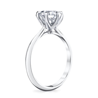 2.0CT Round Cut Moissanite Diamond Solitaire Engagement Ring