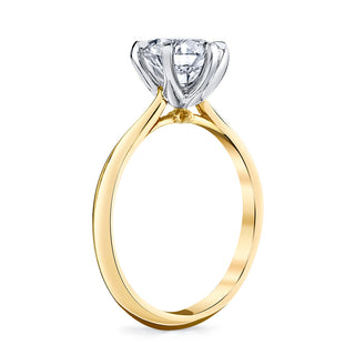 1.55CT Round Cut Solitaire Moissanite Diamond Engagement Ring