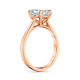 2.25ct Emerald Cut Moissanite Diamond Solitaire Engagement Ring