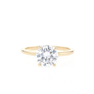 1.50CT Round Moissanite Solitaire Diamond Engagement Ring
