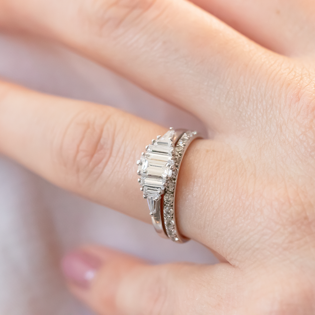 Round Brilliant Cut Full Eternity Wedding Band