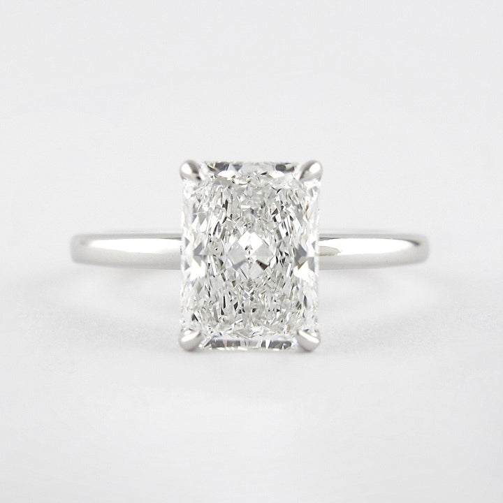 1.8 CT Radiant Cut Moissanite Engagement Ring