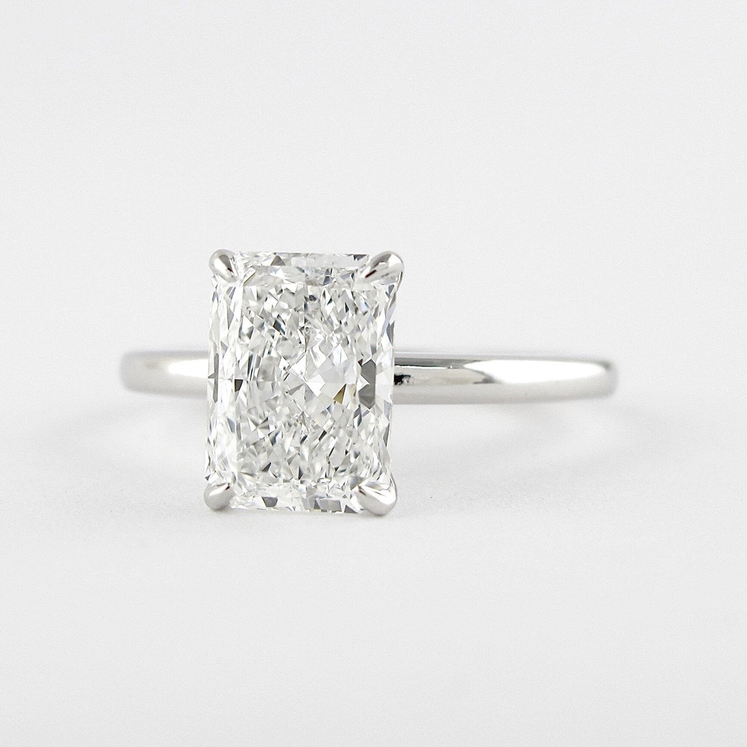 1.8 CT Radiant Cut Moissanite Engagement Ring