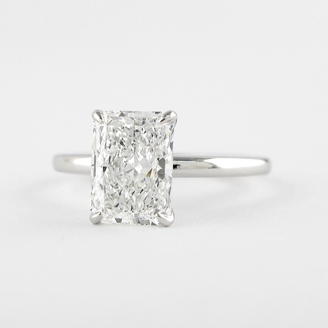 1.80CT Radiant Cut Solitaire Moissanite Diamond Engagement Ring 