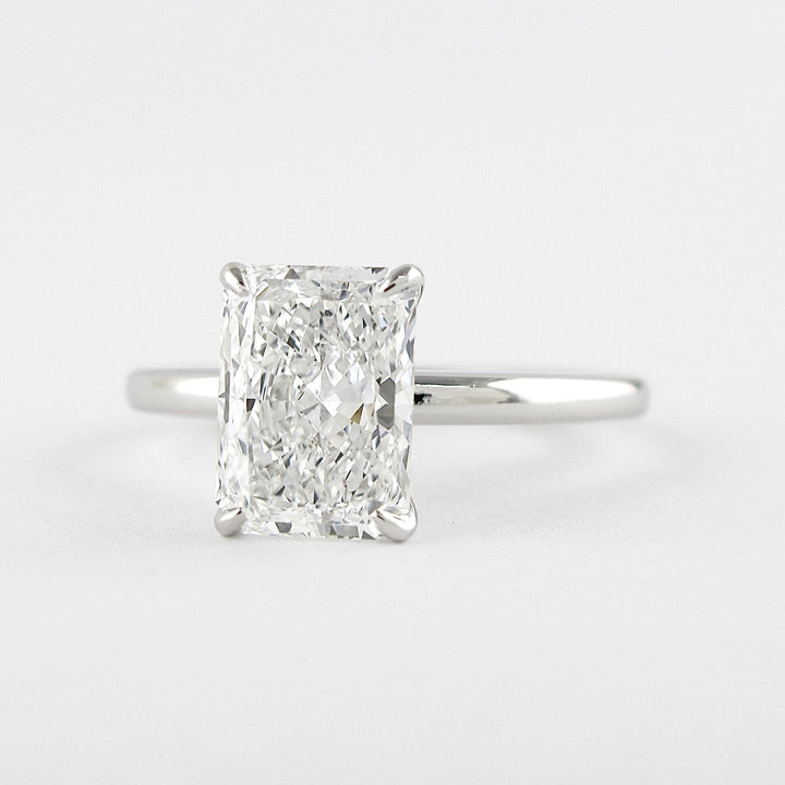1.80CT Radiant Cut Solitaire Moissanite Diamond Engagement Ring 