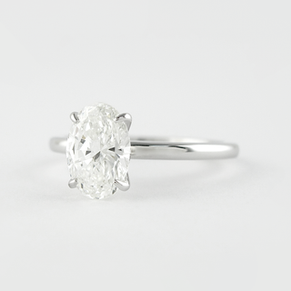 Oval Cut Moissanite Engagement Ring