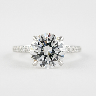 1.50CT Round Cut Moissanite Solitaire Engagement Ring