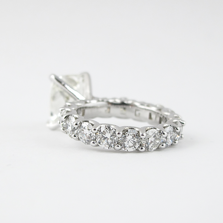 1.50CT Elongated Cushion Cut Moissanite Solitaire Engagement Ring