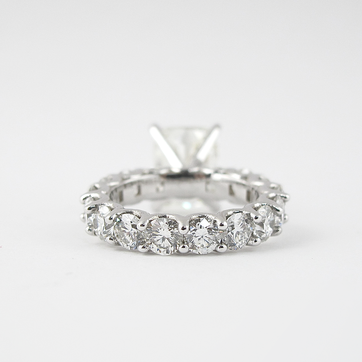 1.50CT Elongated Cushion Cut Moissanite Solitaire Engagement Ring