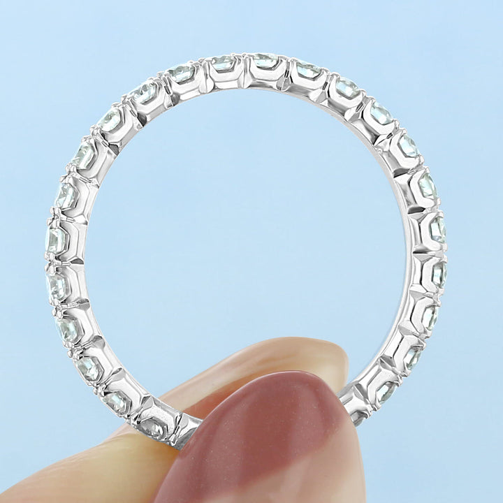 Round Brilliant Cut Full Eternity Wedding Band