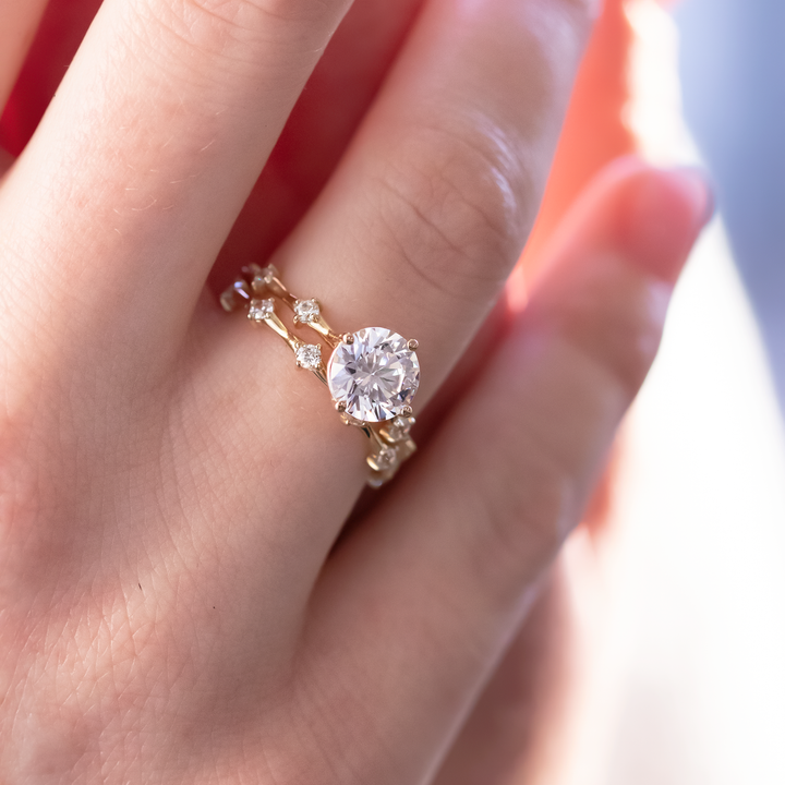 Round Brilliant Cut Full  Eternity Wedding Band