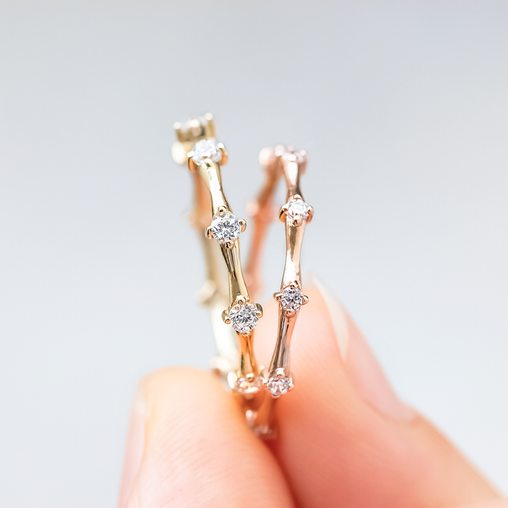 Round Brilliant Cut Full  Eternity Wedding Band