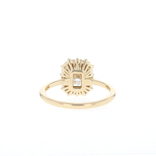 1.70CT Radiant Moissanite Halo Diamond Engagement Ring