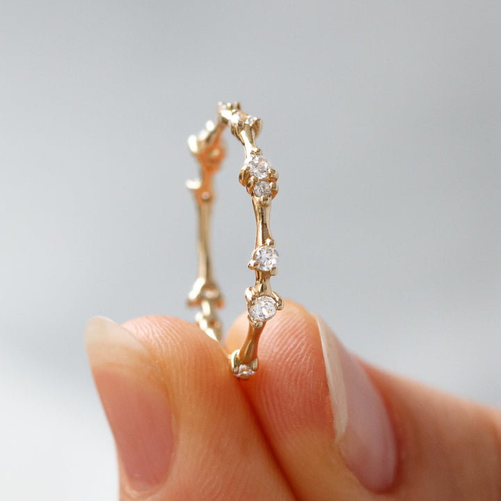 Round Brilliant Cut Full  Eternity Wedding Band