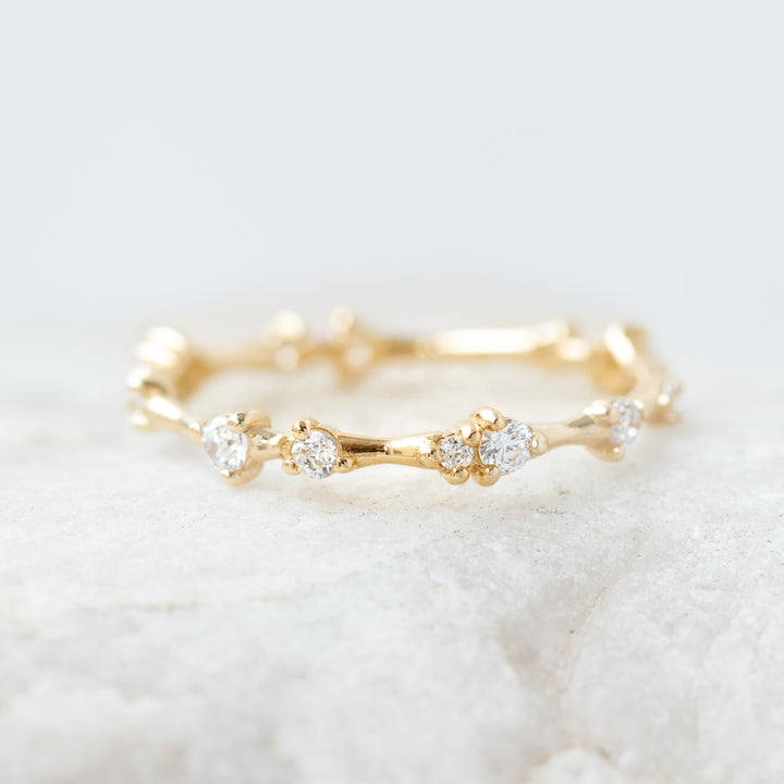 Round Brilliant Cut Full  Eternity Wedding Band