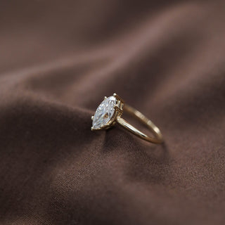 1.50CT Marquise Moissanite Solitaire Diamond Engagement Ring