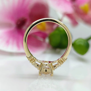 2.0ct Oval Cut Diamond Moissanite Engagement Ring
