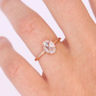 2ct Round Cut Solitaire Moissanite Diamond Engagement Ring